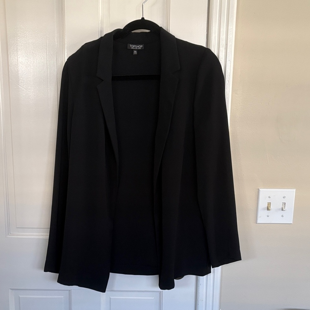 TOPSHOP Women's Black Blazer Sz US8